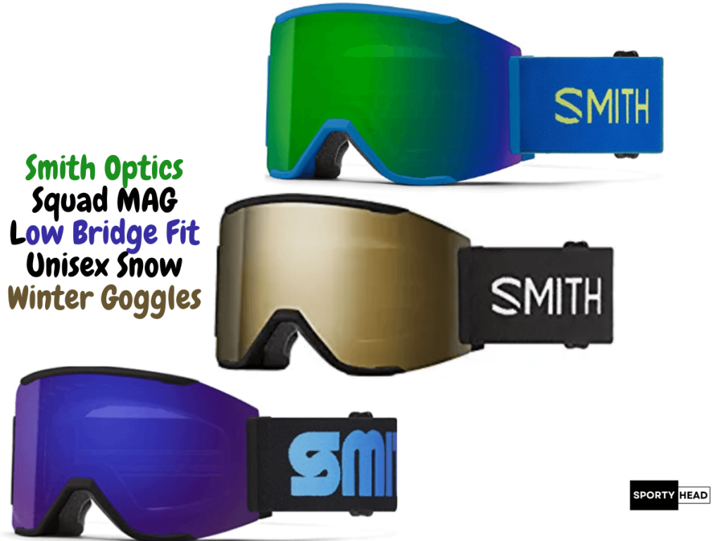 Smith Optics Squad MAG Low Bridge Fit Unisex Snow Winter Goggles 2023