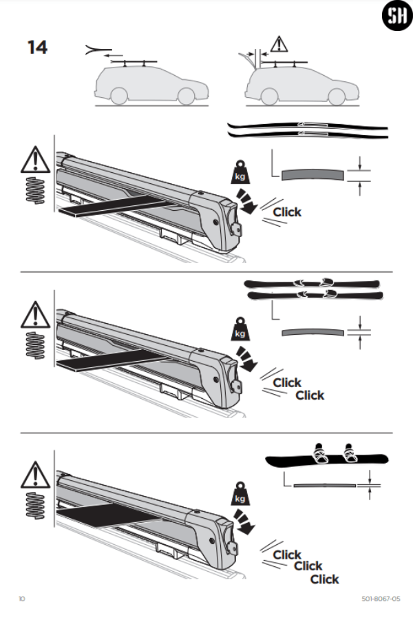 Thule Snowboard Rack INSTALLATION