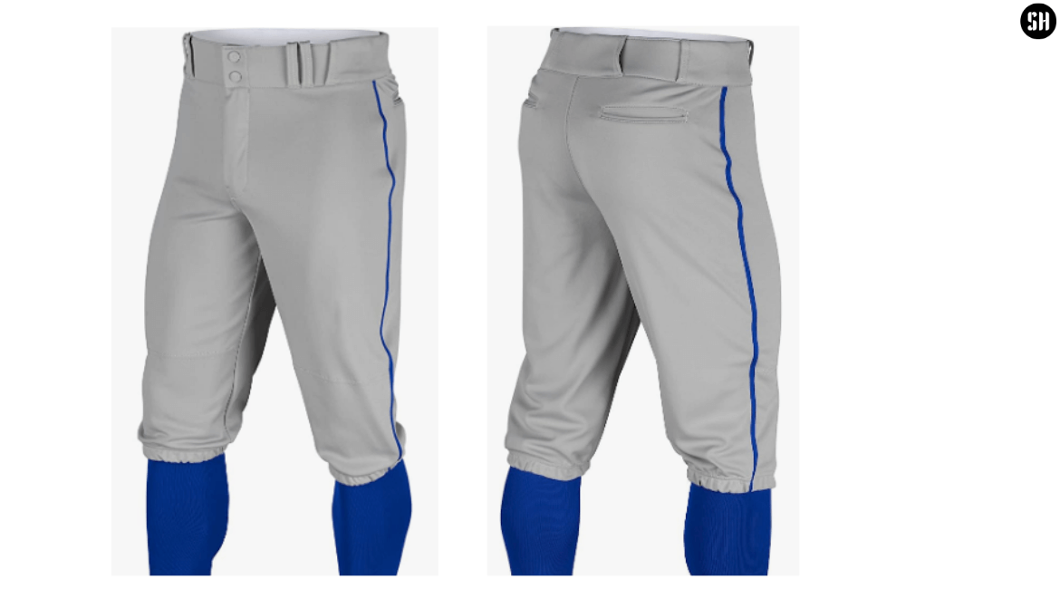 CHAMPRO Traditional Fit Triple Crown Classic Baseball Pants with  Contrast-Color Braid Piping and Reinforced Sliding Areas