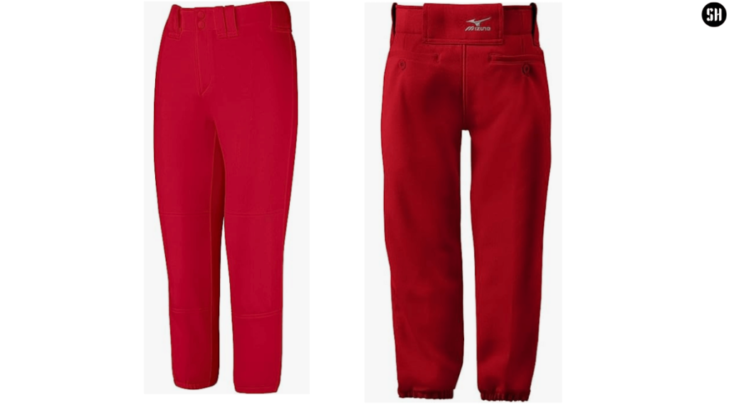 Mizuno Adult Women's Belted Low Rise Fastpitch red Softball Pant