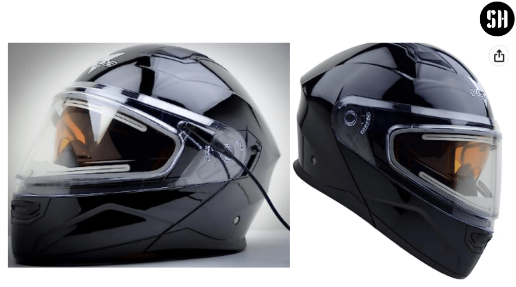 Vega Helmets Caldera Electric Snow 2 Custom Modular heated Snowmobile Helmet