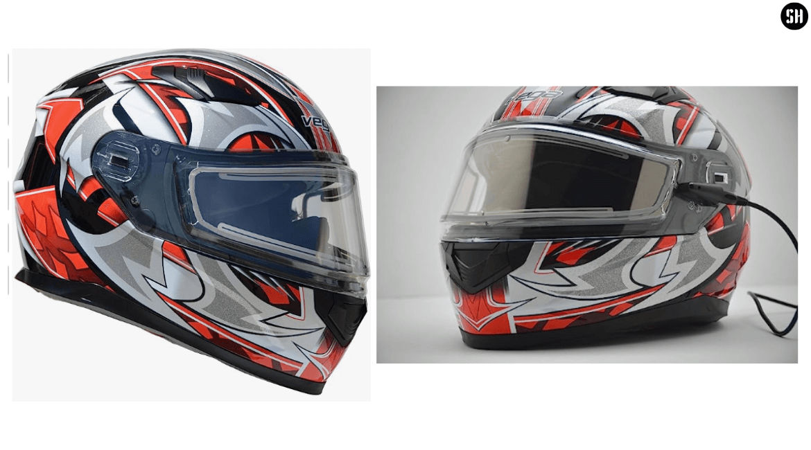 Vega Helmets Ultra Electric Snow Unisex-Adult Full Face Snowmobile Helmet 