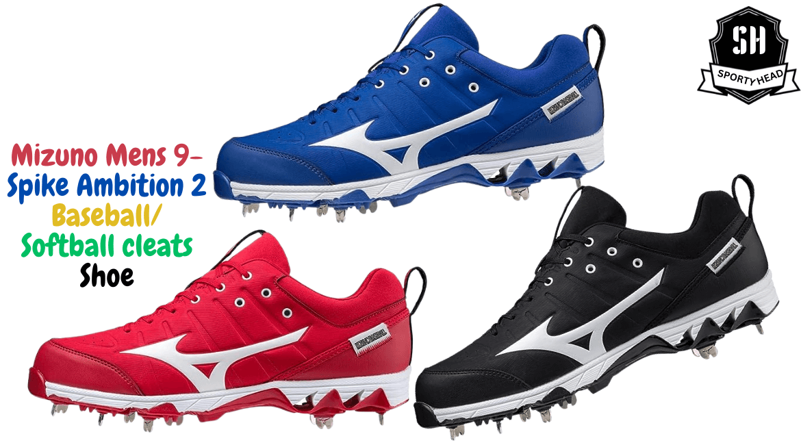 Mizuno Men's 9-Spike Ambition 2  softball  cleats 