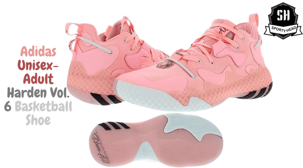 adidas Unisex-Adult Harden Vol. 6 pink Basketball Shoe